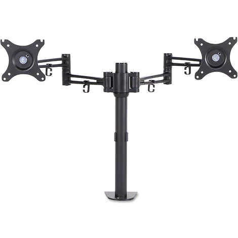 Base para monitores, Alera Dual Monitor Pole Mounted Monitor Arm, Black