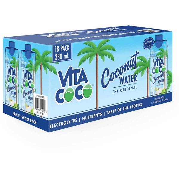 Agua de Coco, Vita Coco Coconut Water, Original, 11.1 fl oz, Caja 18 unidades