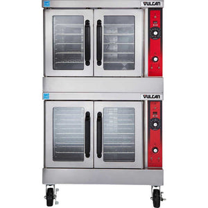 Horno doble de convección a gas, Vulcan Double Deck Gas Convection Ovens, Stainless Steel