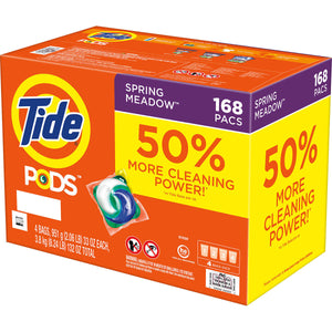 Bolsitas detergente Tide PODS Laundry Detergent, Spring Meadow. Caja de 168 bolsitas