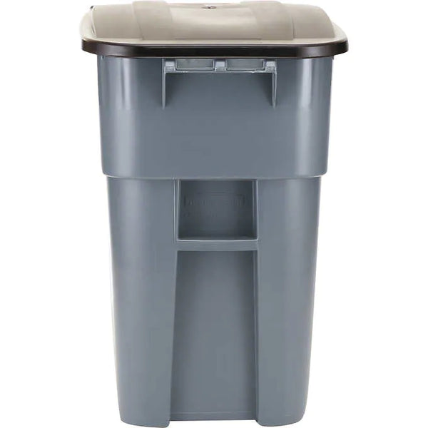 Bote de basura, Rubbermaid Commercial Brute Rollout Trash Can, 50 Gallon, Grey