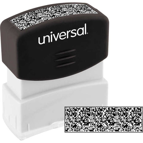 Sello húmedo, Universal Security Stamp, Pre-Inked, Black