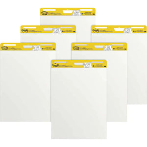 Block de presentación, Post-it Self-Stick Easel Pad, White, 25"W x 30"H, Paquete 6 unidades