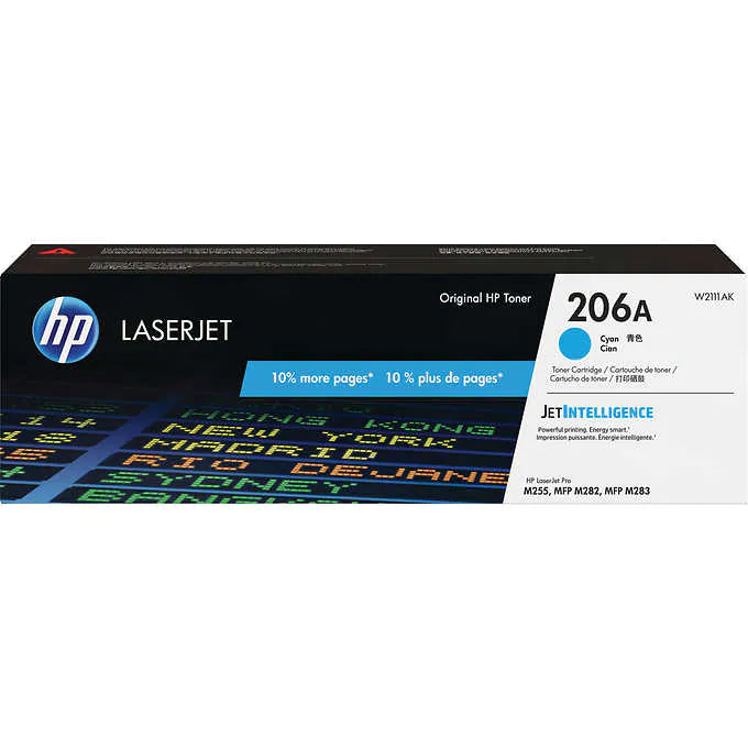 Cartucho tóner, HP 206A Toner Cartridge, Cyan