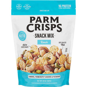 Crisps de frutos secos, ParmCrisps Snack Mix, Ranch, 20 oz, Bolsa 567 gr