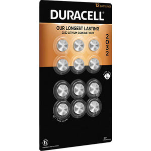 Baterías de litio, Duracell 2032 Lithium Coin Battery, 12 unidades