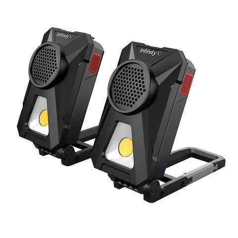 Altavoces con Bluetooth, Infinity X1 Work Lights with Bluetooth Speakers, Caja 2 unidades