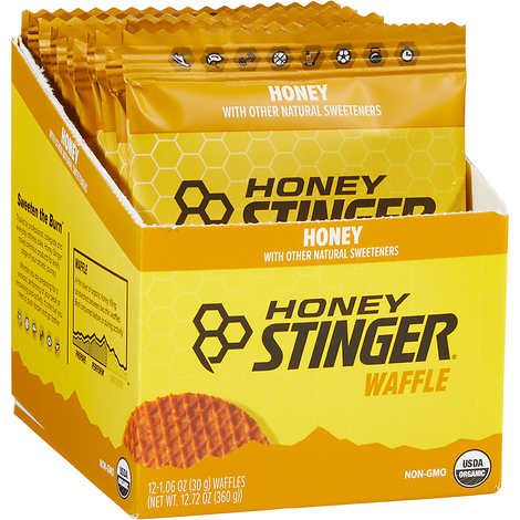 Waffle con miel pre-post workout Honey Stinger Organic Waffle Honey 106 oz Caja 24 unidades