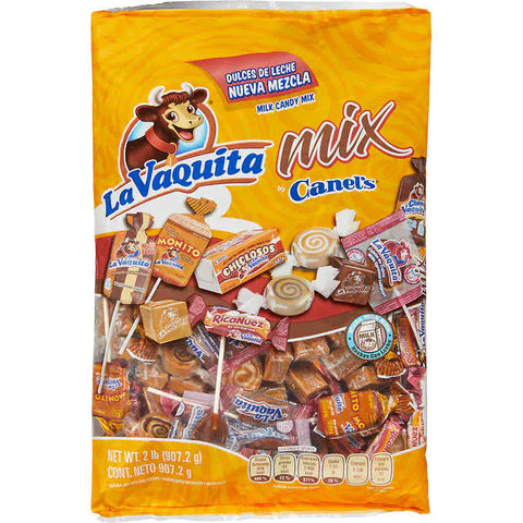 Caramelos masticables de dulce de leche, Canel's La Vaquita Milk Candy Mix, Bolsa 907 gr