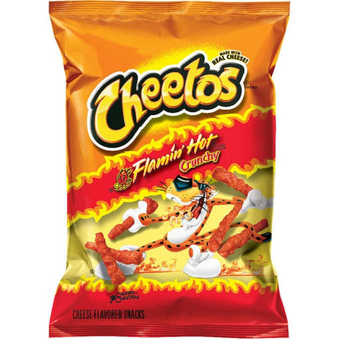 Chips crujientes, Cheetos Crunchy, Flamin' Hot, 2 oz, Caja 64 unidades