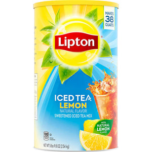 Té en polvo, Lipton Iced Tea Mix, Lemon, 89.8 oz, Lata 2.54 kg