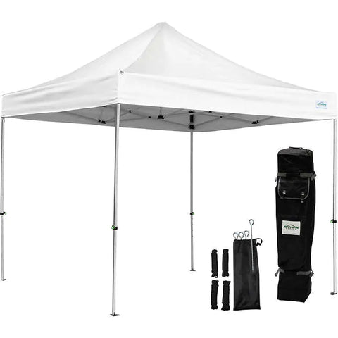 Toldo con protección UV, Caravan Canopy AlumaShade Bigfoot Canopy Kit, 10' x 10', White