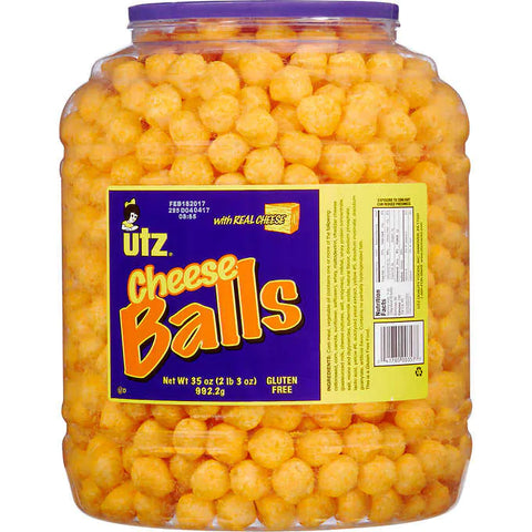 Bolitas de queso, Utz Cheese Balls, 35 oz, Envase 992 gr