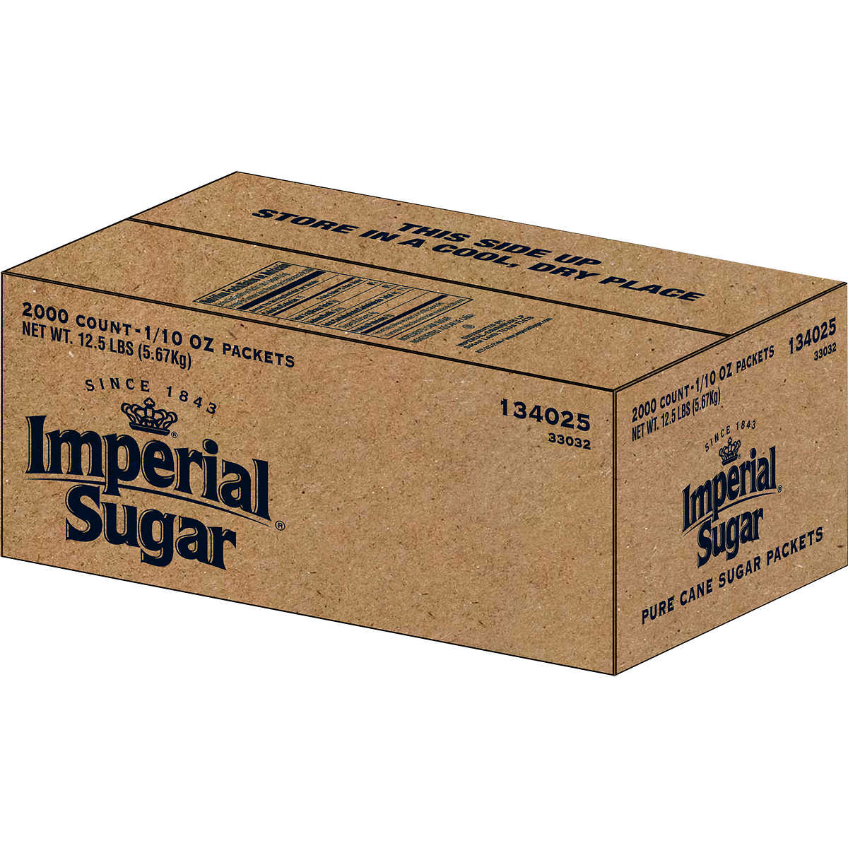 Azúcar Morena en sobres, Imperial Sugar. Caja 2000 unidades