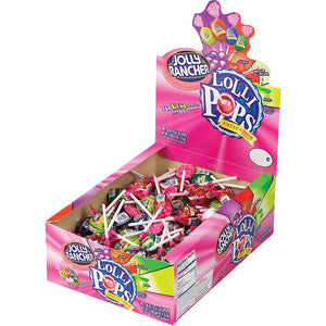 Chupetas variados, Jolly Rancher Lollipops, Variety Pack, 0.56 oz, Caja 100 unidades