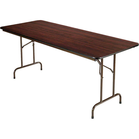 Mesa de melamina, Alera Melamine Folding Table, 72"L x 30"W x 29"H, Walnut Finish