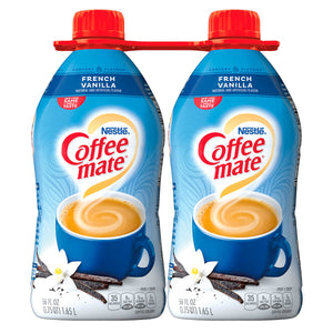 Creamer Coffee-mate Coffee Creamer, Non-Dairy Liquid Creamer, French Vanilla, 56 fl oz, 2 ct