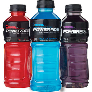 Bebida Deportiva Powerade, Pack variado, POWERADE ION4 Sports Drink, Variety Pack, 20 fl oz, Caja 24 unidades