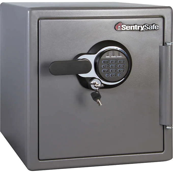 Caja fuerte electrónica, SentrySafe Electronic Digital Fire Safe, 1.23 cu ft, Gray