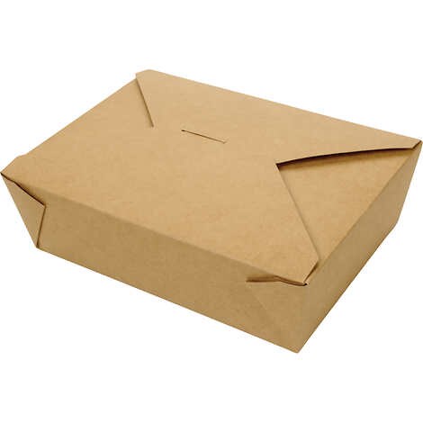 Caja para delivery, Vital International Solutions Take Out Box, Size #3, Kraft, Caja 300 unidades