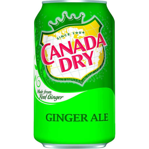 Refresco sabor a Jengibre, Canada Dry Ginger Ale, , 12 fl oz, Caja de 24 unidades