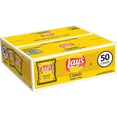 Chips Lay's clásicas, Lay's Potato Chips, Classic, 1 oz, Caja 50 unidades