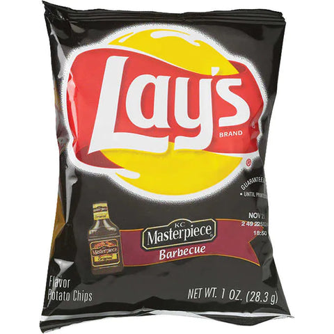 Chips Lay's barbecue, Lay's Potato Chips, KC Masterpiece Barbecue, 1 oz, Caja 64 unidades