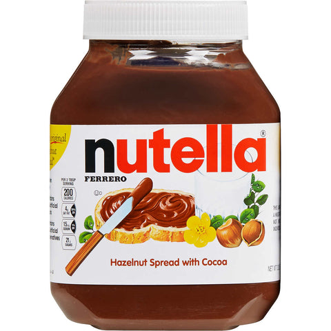 Crema de Avellanas, Nutella Hazelnut Spread. Pote de 948 grs. Caja 2 unidades