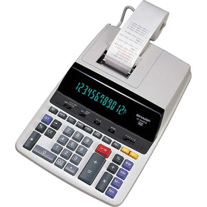Calculadora con impresora, Sharp 12 Digit 2-Color Printing Calculator, 8-7/8"L x 12-7/8"W