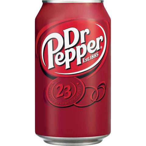 Refresco Dr Pepper, 12 fl oz,, Caja de 36 unidades