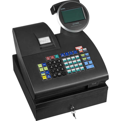 Caja registradora, Royal Alpha 1100ml Electronic Cash Register, Black