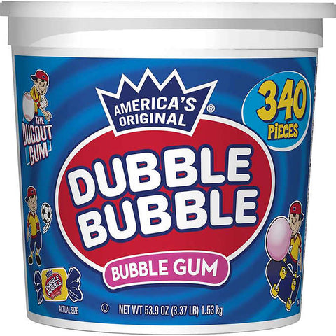 Goma de mascar, Dubble Bubble Gum, Caja 340 unidades